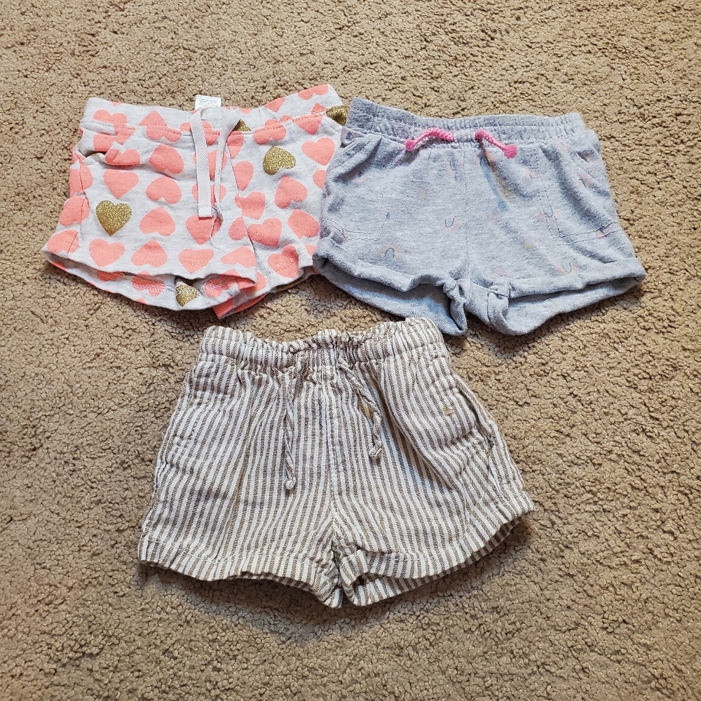 Baby girls shorts lot size 18 months